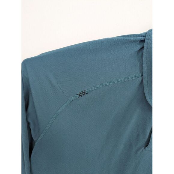 Rhone Delta Pique Polo Shirt Men's Size XL Green Long Sleeve Performance Stretch - Picture 3 of 5
